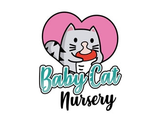 Baby Cat Nursery logo design by Pyro-Manu