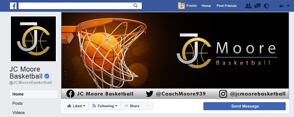 JC Moore Basketball logo design by Frenic
