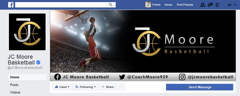 JC Moore Basketball logo design by Frenic