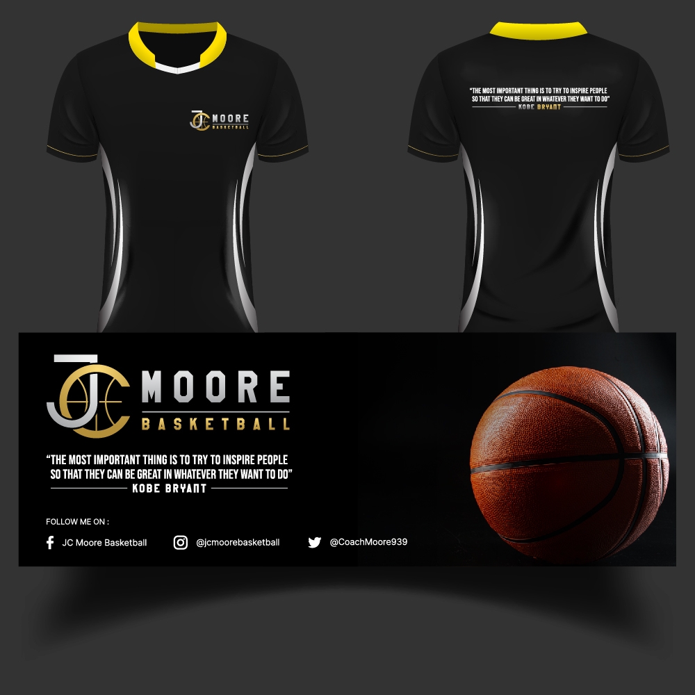 JC Moore Basketball logo design by GRB Studio