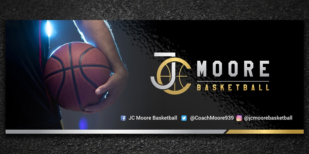 JC Moore Basketball logo design by Boomstudioz