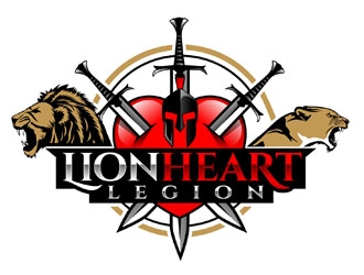 LionHeart Legion logo design by DreamLogoDesign