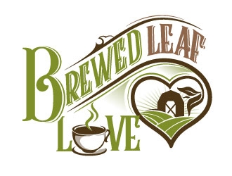 Brewed Leaf Love logo design by Suvendu