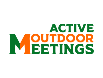 Active Outdoor Meetings logo design by FriZign