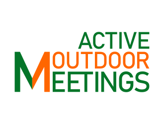 Active Outdoor Meetings logo design by FriZign