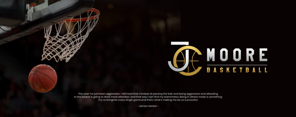 JC Moore Basketball logo design by zoominten