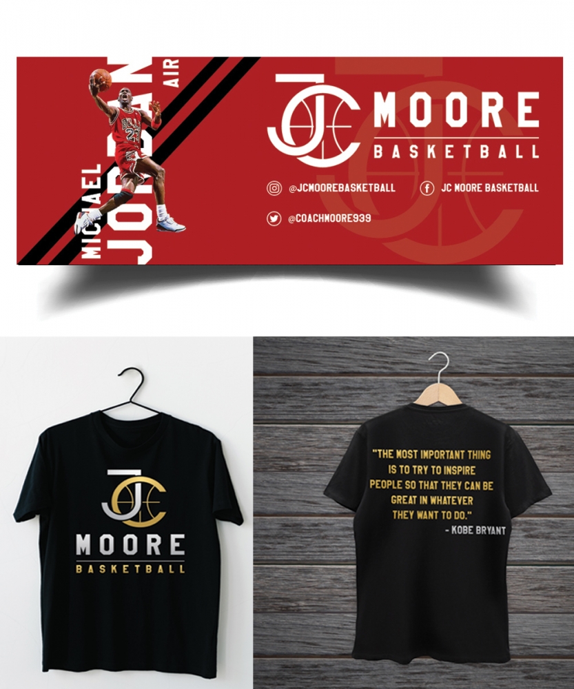 JC Moore Basketball logo design by Upoops