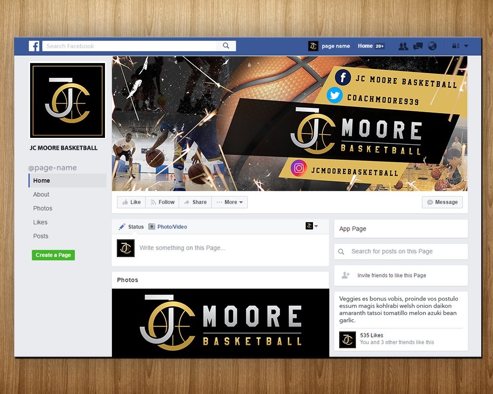JC Moore Basketball logo design by MastersDesigns
