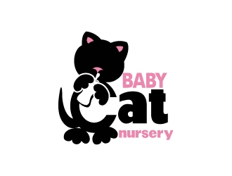 Baby Cat Nursery logo design by Suvendu