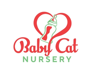 Baby Cat Nursery logo design by Roma
