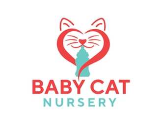 Baby Cat Nursery logo design by Roma