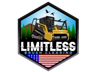 Limitless Brush Clearing logo design by Suvendu