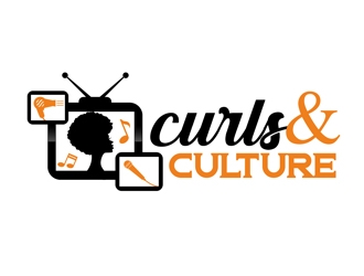 Curls&Culture logo design by DreamLogoDesign