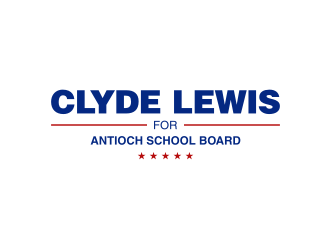 Clyde Lewis for Antioch School Board logo design by GemahRipah
