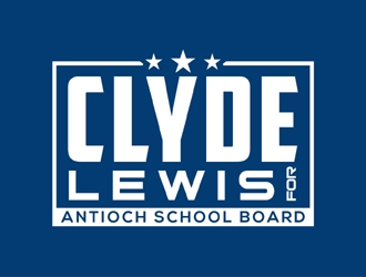 Clyde Lewis for Antioch School Board logo design by MAXR