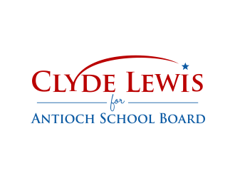 Clyde Lewis for Antioch School Board logo design by Girly