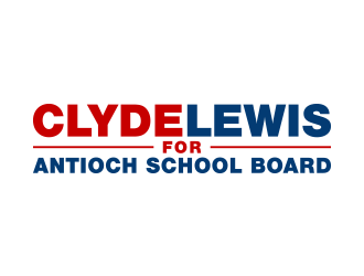 Clyde Lewis for Antioch School Board logo design by lexipej