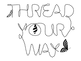 Thread Your Way logo design by TinaVainilla