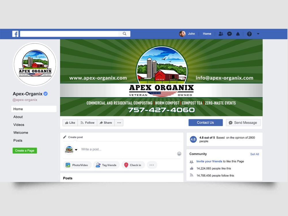 Apex Organix logo design by Realistis