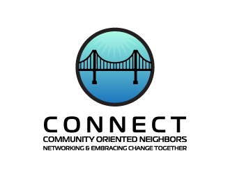 C.O.N.N.E.C.T. (Community Oriented Neighbors Networking & Embracing Change Together) logo design by my!dea