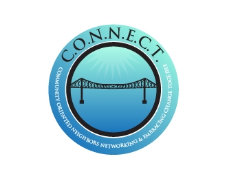 C.O.N.N.E.C.T. (Community Oriented Neighbors Networking & Embracing Change Together) logo design by my!dea