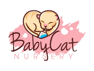 Baby Cat Nursery logo design by Aelius