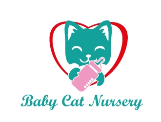 Baby Cat Nursery logo design by PANTONE