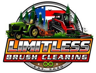 Limitless Brush Clearing logo design by Suvendu
