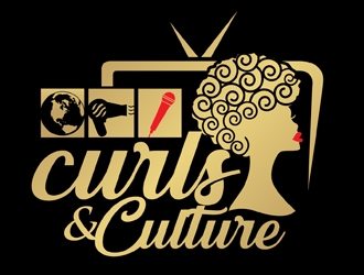 Curls&Culture logo design by DreamLogoDesign