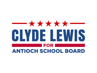 Clyde Lewis for Antioch School Board logo design by cintoko