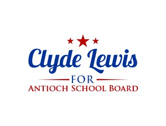 Clyde Lewis for Antioch School Board logo design by Gwerth