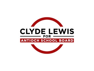 Clyde Lewis for Antioch School Board logo design by CreativeKiller