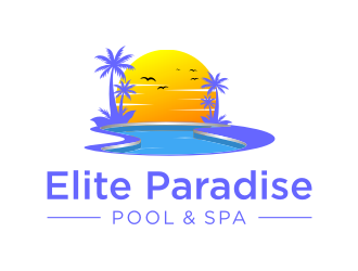 Elite Paradise Pool & Spa  logo design by xorn