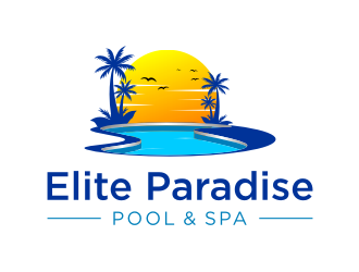 Elite Paradise Pool & Spa  logo design by xorn