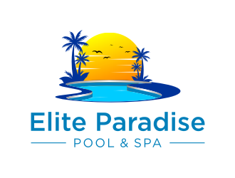 Elite Paradise Pool & Spa  logo design by xorn