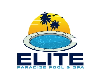 Elite Paradise Pool & Spa  logo design by AamirKhan