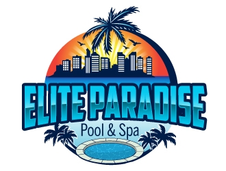 Elite Paradise Pool & Spa  logo design by AamirKhan