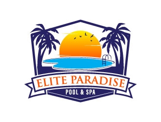 Elite Paradise Pool & Spa  logo design by daywalker