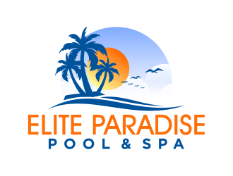 Elite Paradise Pool & Spa  logo design by cintoko
