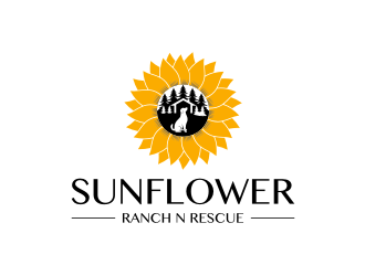 Sunflower Ranch N Rescue  logo design by icha_icha