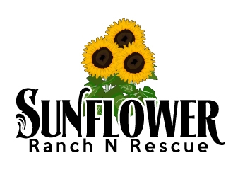 Sunflower Ranch N Rescue  logo design by AamirKhan