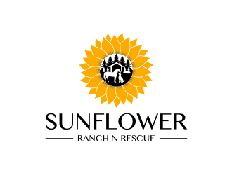 Sunflower Ranch N Rescue  logo design by icha_icha