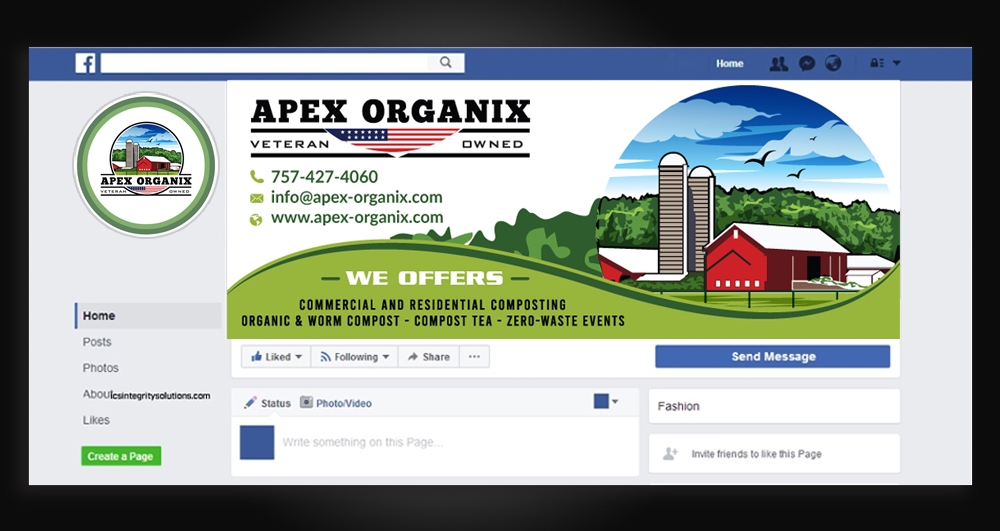 Apex Organix logo design by DreamLogoDesign
