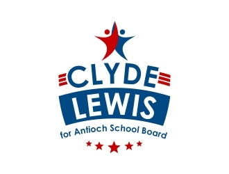 Clyde Lewis for Antioch School Board logo design by apollopamp