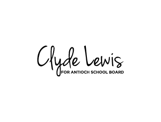 Clyde Lewis for Antioch School Board logo design by Creativeminds