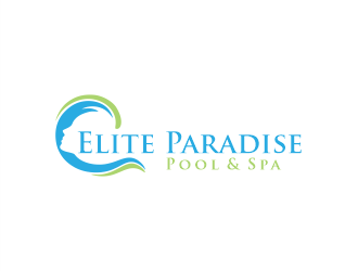 Elite Paradise Pool & Spa  logo design by Gwerth