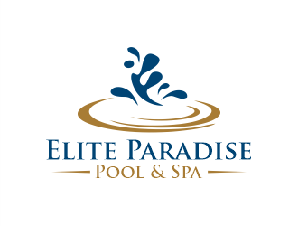 Elite Paradise Pool & Spa  logo design by Gwerth