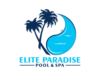 Elite Paradise Pool & Spa  logo design by Kruger