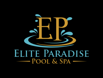 Elite Paradise Pool & Spa  logo design by Gwerth