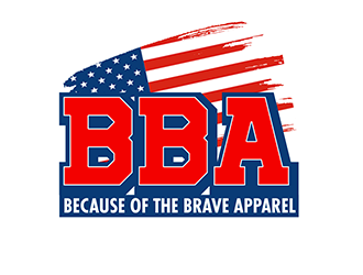 Because of the Brave Apparel logo design by 3Dlogos